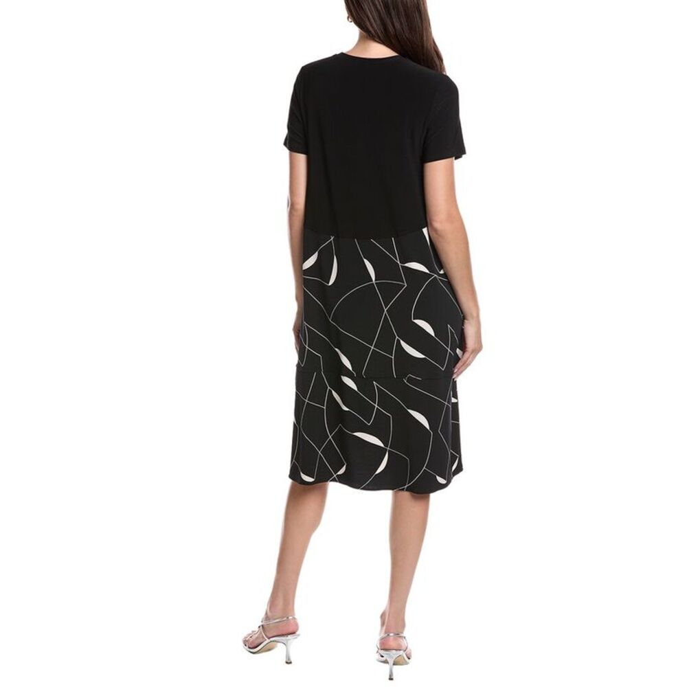 Joseph Ribkoff Womens  Bias Midi Dress, Black - Picture 2 of 3